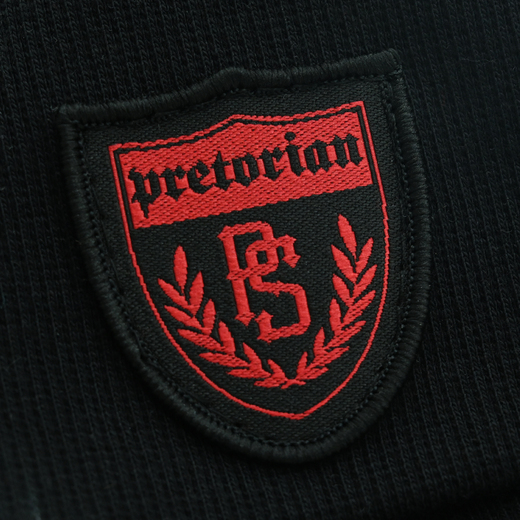 Beanie Pretorian "Shield - Red PS" - black