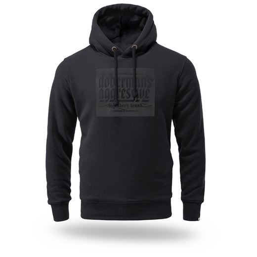 Dobermans Aggressive Hoodie &quot;RUBBER LOGO BK353A&quot; - Black