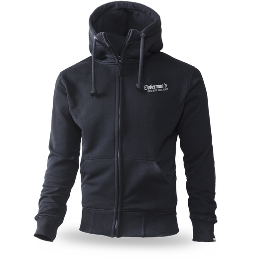 Dobermans Aggressive Zip Hoodie &quot;Support BZ220&quot; - black