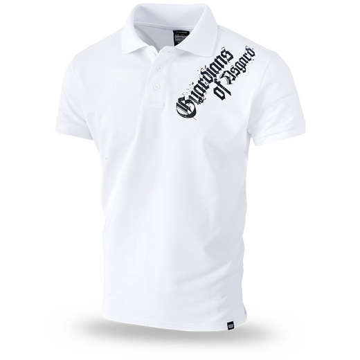 Polo Shirt Dobermans Aggressive &quot;GUARDIANS OF ASGARD TSP197&quot; - white