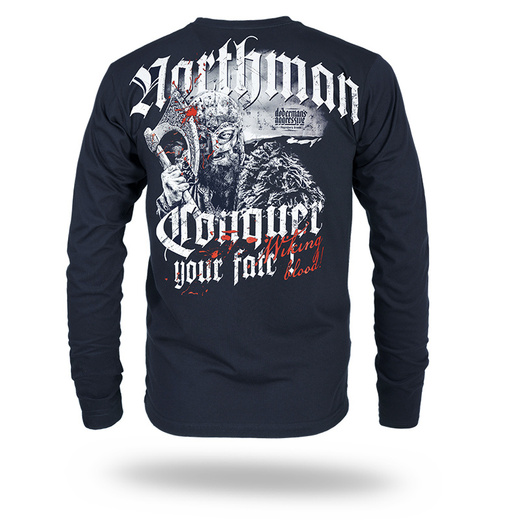 Koszulka Longsleeve Dobermans Aggressive "NORTHMAN LS344" - granatowy