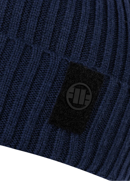 PIT BULL &quot;Velcro Logo&quot; Winter Hat - Navy Blue