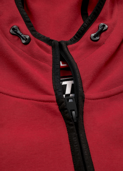 Hooded zip PIT BULL &quot;Harris&quot; &#39;21 - red