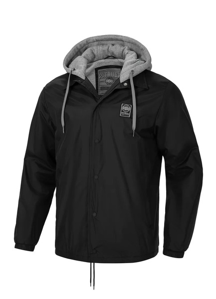 Pit Bull Donaker men&#39;s transitional jacket with hood - black 