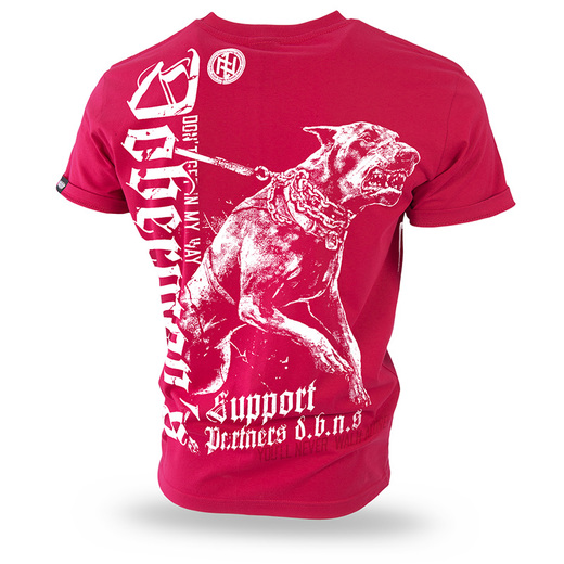 Koszulka T-shirt Dobermans Aggressive "Dobermans Support TS220" - czarwona