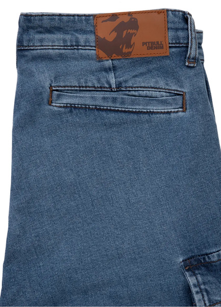 Pit Bull Classic Wash Deerhorn denim cargo shorts 