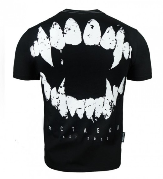 Octagon T-shirt &quot;Teeth&quot; - black