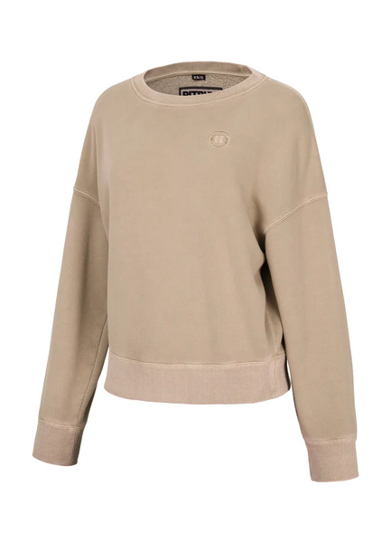 Women&#39;s classic sweatshirt WASHED PIT BULL &quot;MANZANITA&quot; - brown