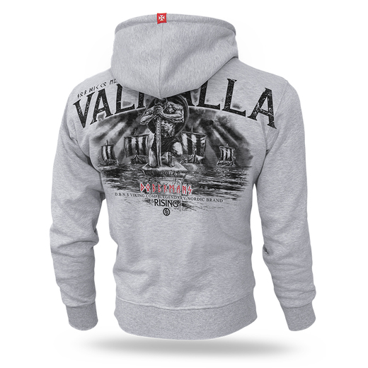 Dobermans Aggressive Hoodie &quot;Valhalla BZ204&quot; - gray