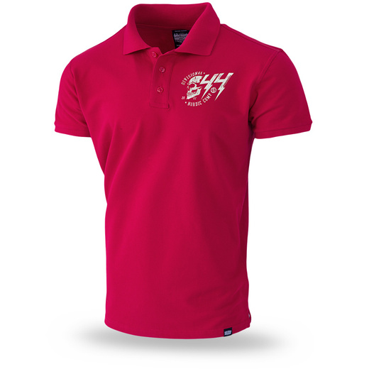 Dobermans Aggressive Polo T-shirt &quot;THUNDER TSP229&quot; - red