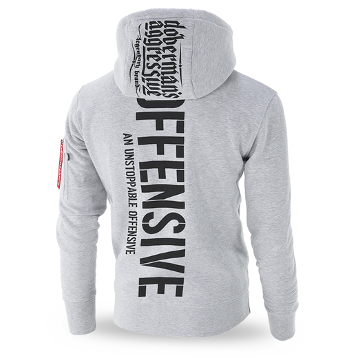 Dobermans Aggressive &quot;Unstoppable BKK264&quot; hoodie - gray