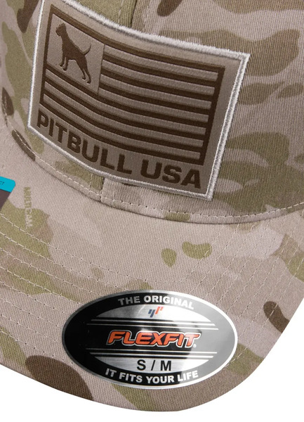 Czapka z daszkiem Full Cap PITBULL USA - piaskowy/camo