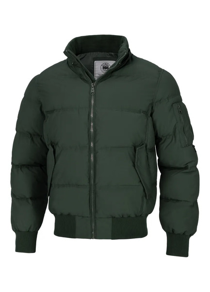 PIT BULL &quot;BURNT&quot; quilted winter jacket with hood - olive