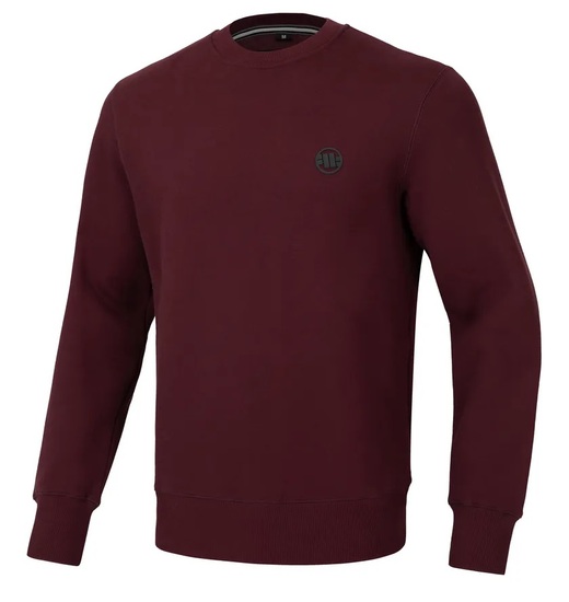 PIT BULL &quot;Small Logo&quot; Men&#39;s Classic Sweatshirt - Burgundy