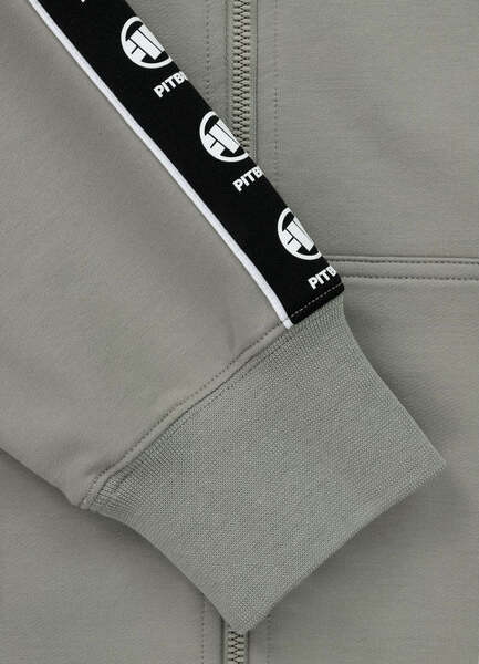 PIT BULL TAPE NUGGET Zip-up Hoodie - Gray