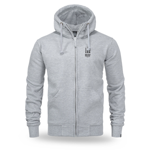 Dobermans Aggressive &quot;DEFENSE UNBREAKABLE BZ377E&quot; Zip Hoodie - Gray