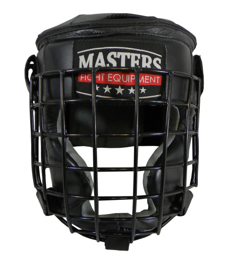 Boxing helmet with grid head protector Masters KSS-4BPK