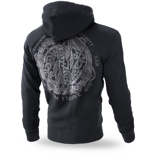 Dobermans Aggressive Zip Hoodie &quot;Mystical Circle BZ253&quot; - black