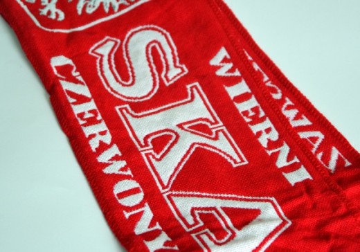 Poland Red and White Eagle Scarf