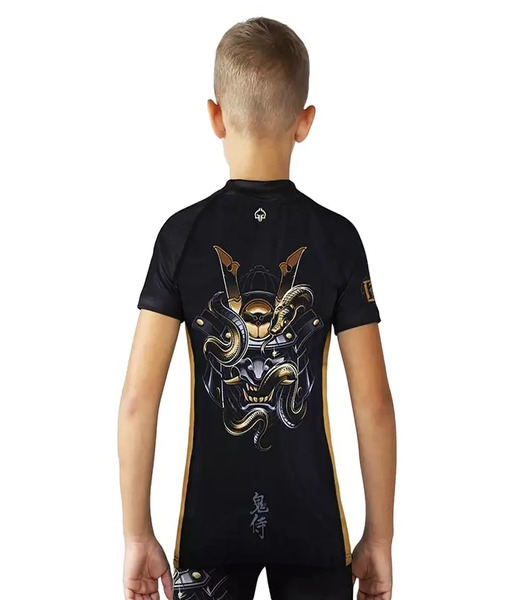 Rashguard dziecięcy Oni Samurai krótki rękaw