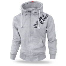 Dobermans Aggressive zip-up hoodie &quot;GUARDIAN OD ASGARD BZ197&quot; - gray