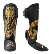 &quot;Legend&quot; Overlord shin and foot protectors - black/gold