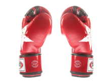 FAIRTEX BGV1-N BOXING GLOVES (red / black) &quot;Nation Print&quot; &quot;K&quot;