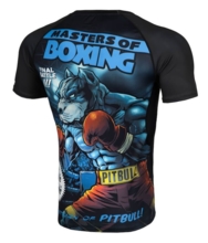 Rashguard PIT BULL short sleeve Performance &quot;Masters of Boxing&quot;