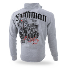 Dobermans Aggressive zip-up sweatshirt &quot;Northman BCZ344&quot; - gray