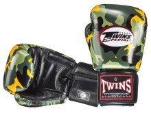 TWINS SPECIAL FBGV-ARMY-Y boxing gloves (green/yellow/black) &quot;K&quot;