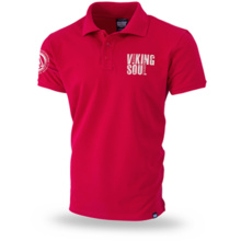 Polo T-shirt Dobermans Aggressive &quot;VIKING SOUL TSP211&quot; - red