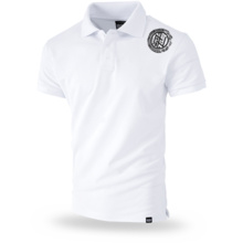 Polo Shirt Dobermans Aggressive &quot;BLACK DEVILE TSP154&quot; - white