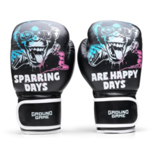 Ground Game &quot;CHEEKY MONKEY&quot; Kids Boxing Gloves - Black 