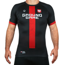 Rashguard Shortsleeve Ground Game POLSKA 2.0 - black