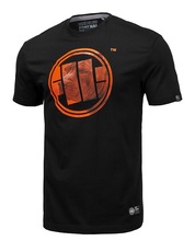 T-shirt PIT BULL &quot;Orange dog&quot; - black