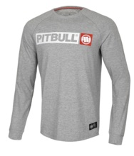 Koszulka Longsleeve PIT BULL  "Hilltop" Spandex 210 - szara