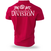 Dobermans Aggressive Polo T-shirt &quot;GRIFFINS DIVISION TSP233&quot; - red