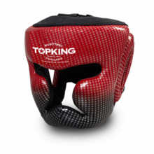 Kask bokserski sparingowy Top King  TKHGSS-01RD "SUPER STAR" (red) "K"