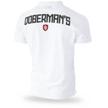 Dobermans Aggressive Polo T-shirt &quot;DOBERMAN&#39;S TSP292&quot; - white