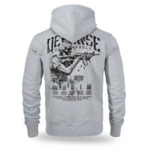 Dobermans Aggressive &quot;DEFENSE UNBREAKABLE BZ377E&quot; Zip Hoodie - Gray