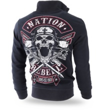 Dobermans Aggressive &quot;Nation Rebell BCZ184&quot; zipped sweatshirt - black