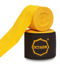 Bandaże bokserskie owijki Octagon 3 m Fightgear Supreme Basic - żółte