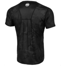 Sports T-shirt Mesh PIT BULL Performance PRO &quot;Net Camo NEW LOGO II&quot; - all black camo