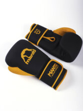 MANTO ESSENTIAL boxing gloves - black and yellow