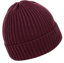 PIT BULL &quot;Velcro Logo&quot; Winter Hat - Burgundy