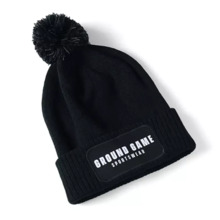 Ground Game &quot;TYPO&quot; Winter Pompom Hat - Black