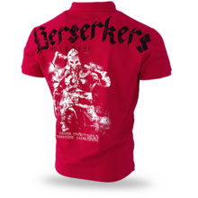 Polo Shirt Dobermans Aggressive &quot;BERSERKERS TSP127&quot; - red