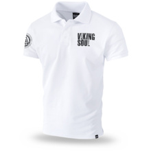 Polo Shirt Dobermans Aggressive &quot;VIKING SOUL TSP211&quot; - white