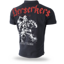 Polo Shirt Dobermans Aggressive &quot;BERSERKERS TSP127&quot; - black