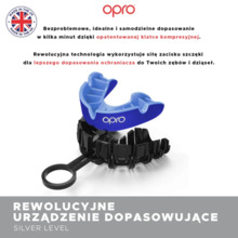 Opro UFC Silver GEN2 mouthguard - black